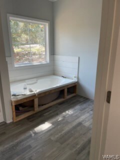 Master bathroom
Ship lap to be installed as a tub