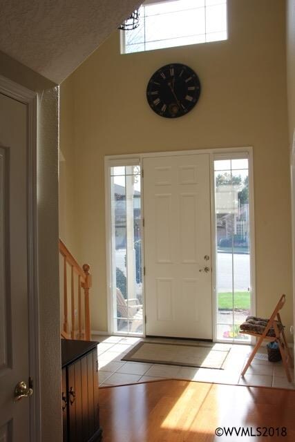 Beautiful front entry with side lights