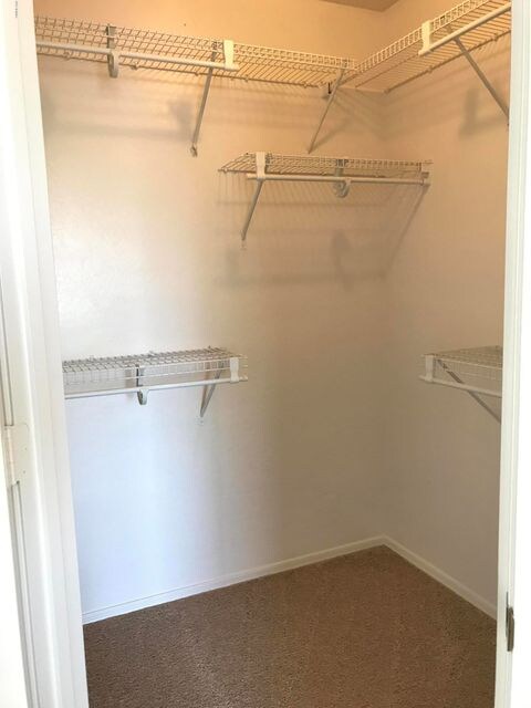 Spacious master closet