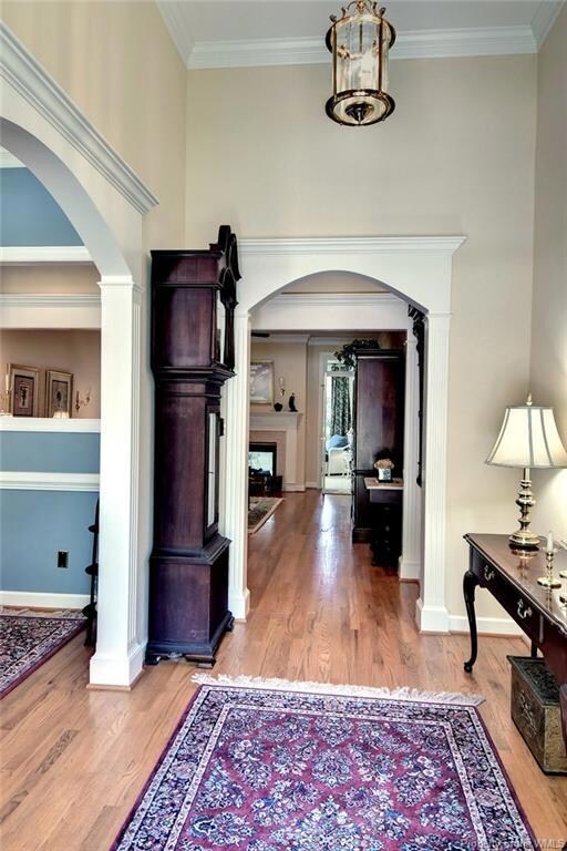 Entry foyer opens to Formal Dining room and leads 