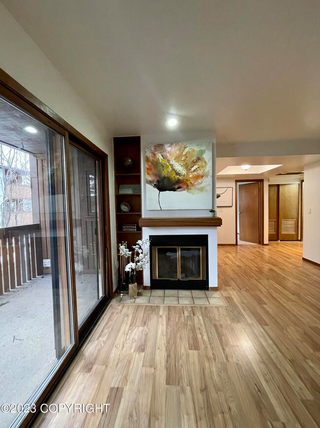 Fireplace w/built ins