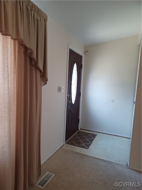 Entrance foyer with visible vents