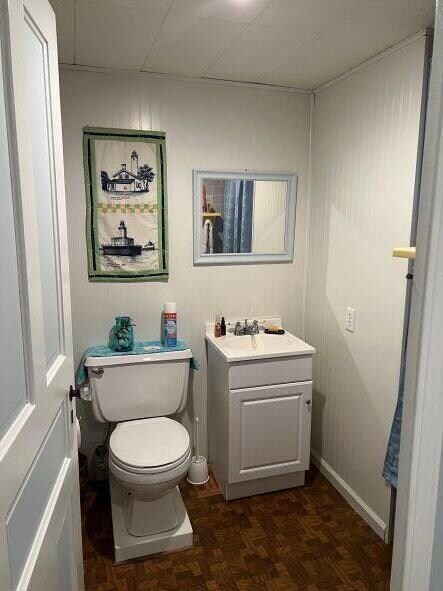 Basement half bath