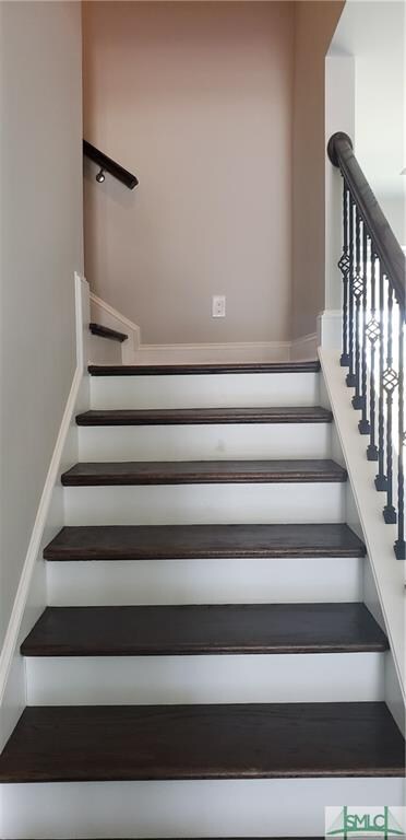 Oak Stair treads leading to Bonus Room
