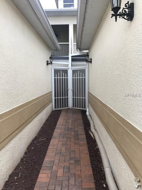 Walkway to courtyard