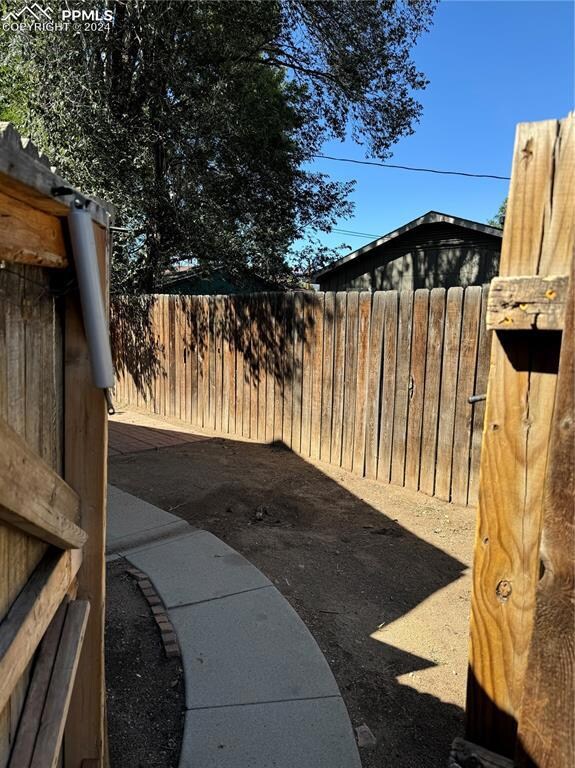 View of yard featuring a patio