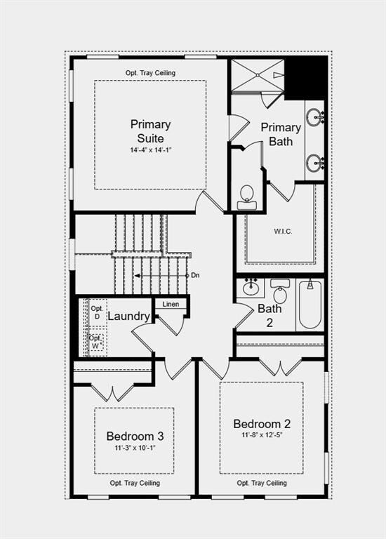 Second Floor Plan - Structural options added inclu