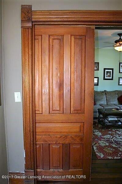 Oak pocket doors