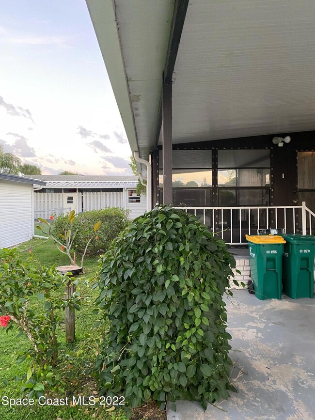 Left side of home