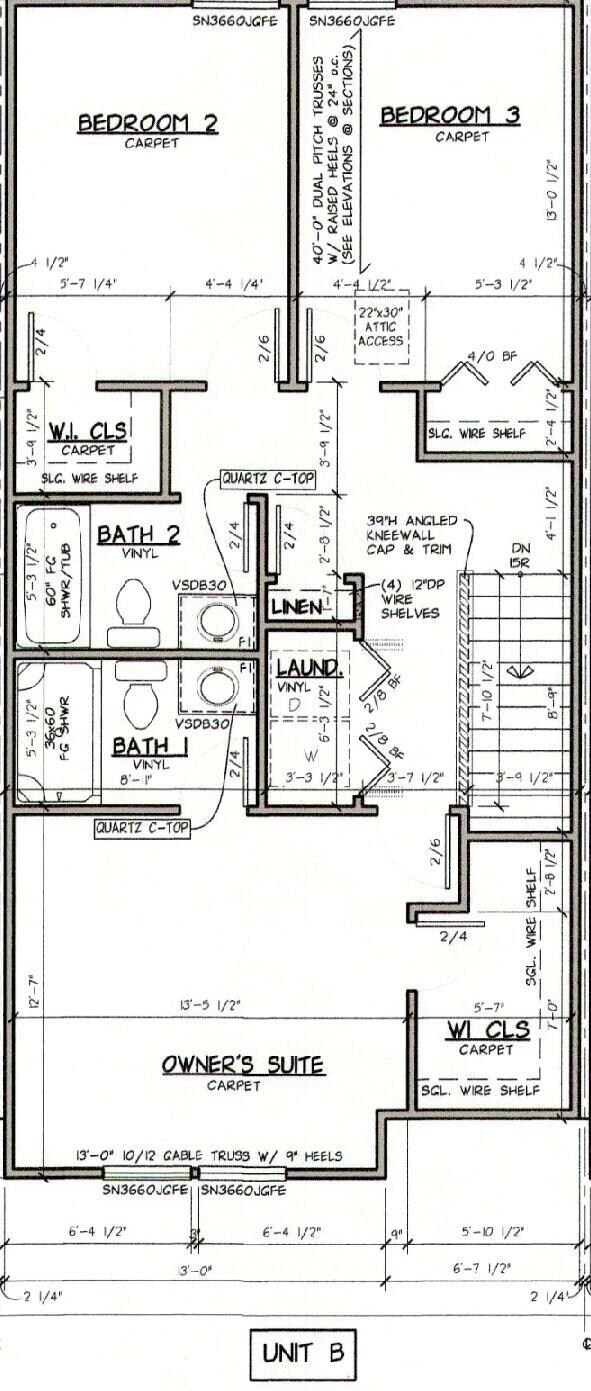 Upper level unit B