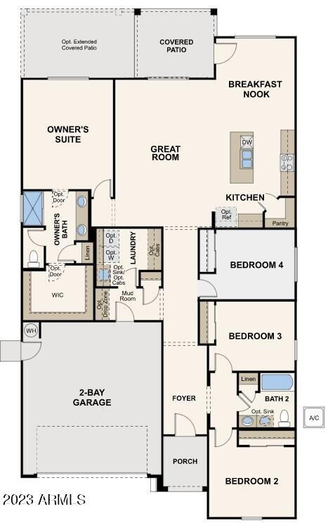 6 with bed 4 layout