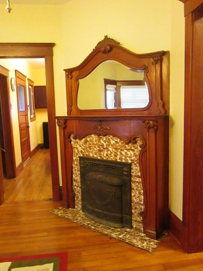 Fireplace in Dining Room