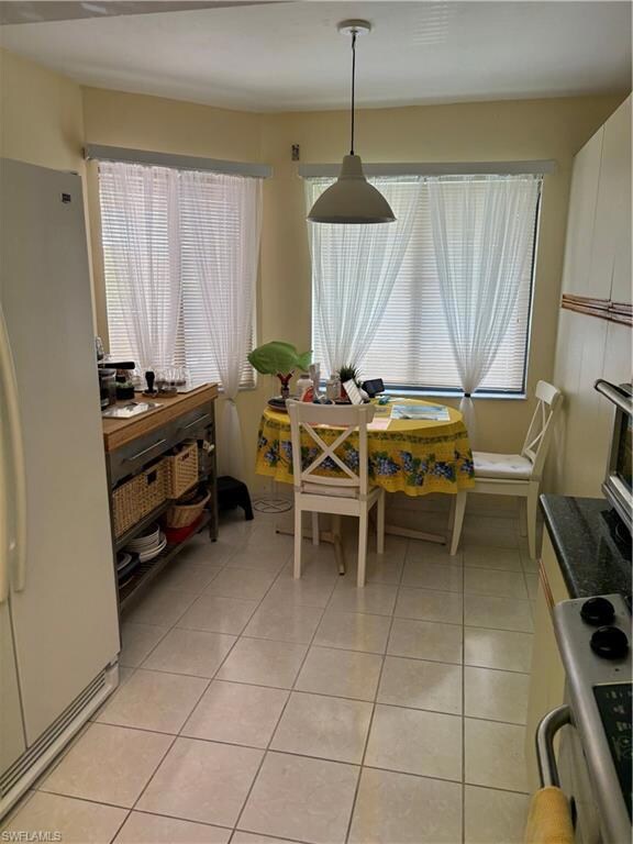 Dining room with healthy amount of natural light a