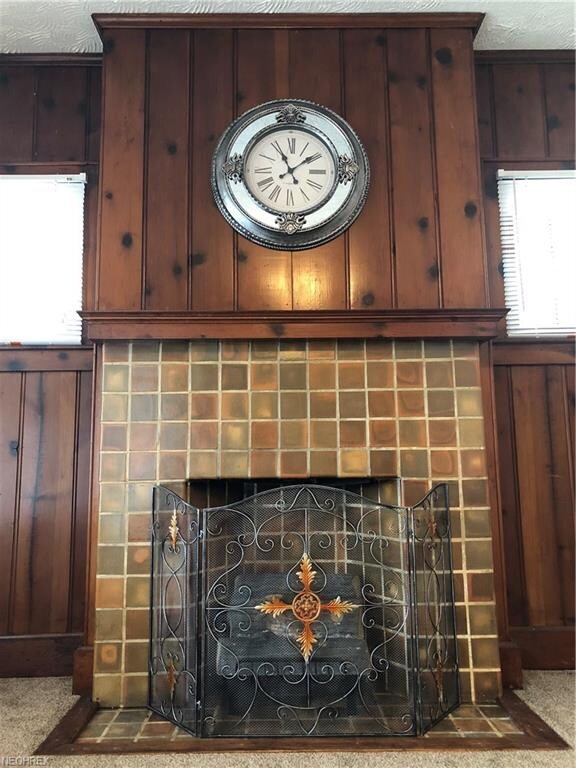 Gorgeous fireplace in living room