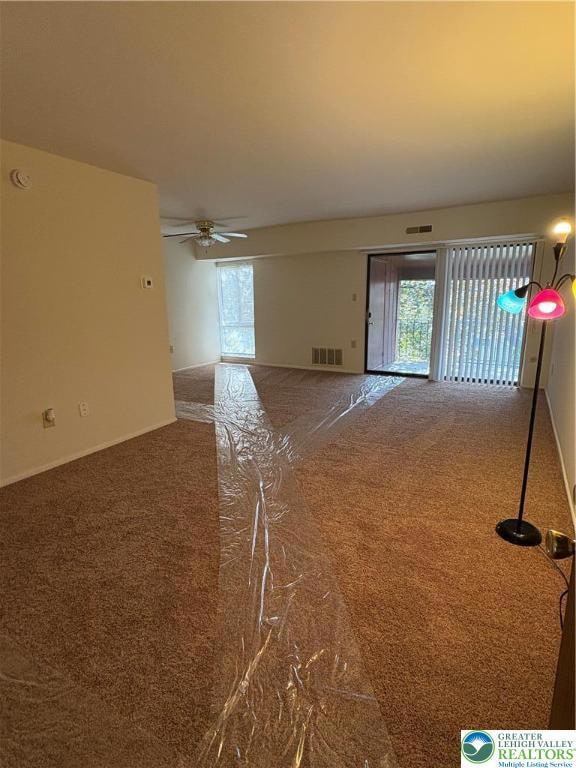 Living room with patio