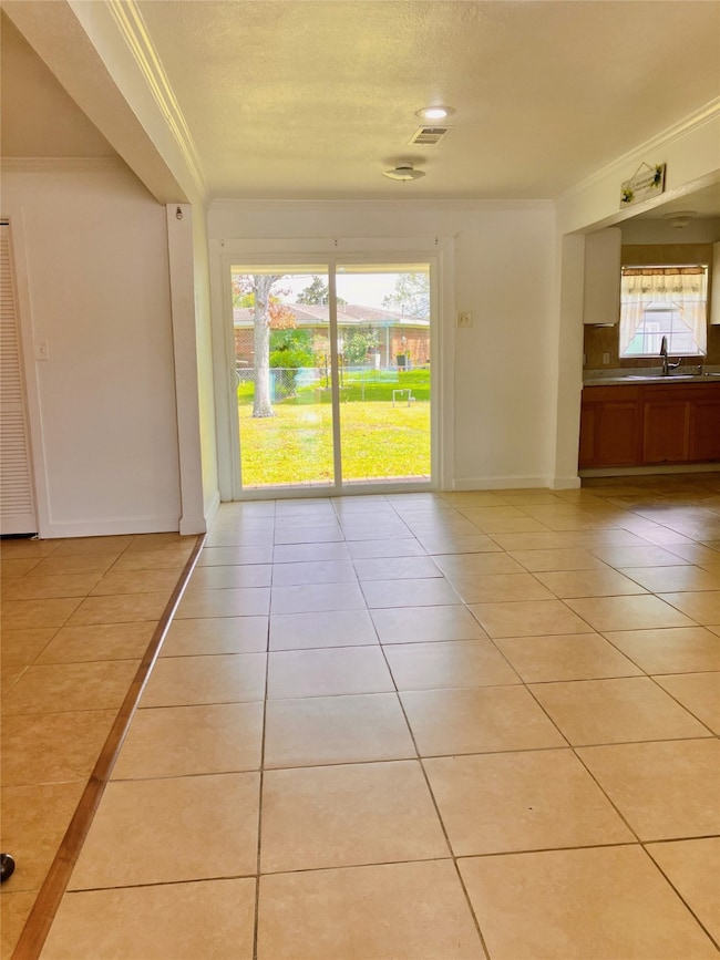 As you enter be welcomed with an open floor concept. This space connects to kitchen area and living area. 