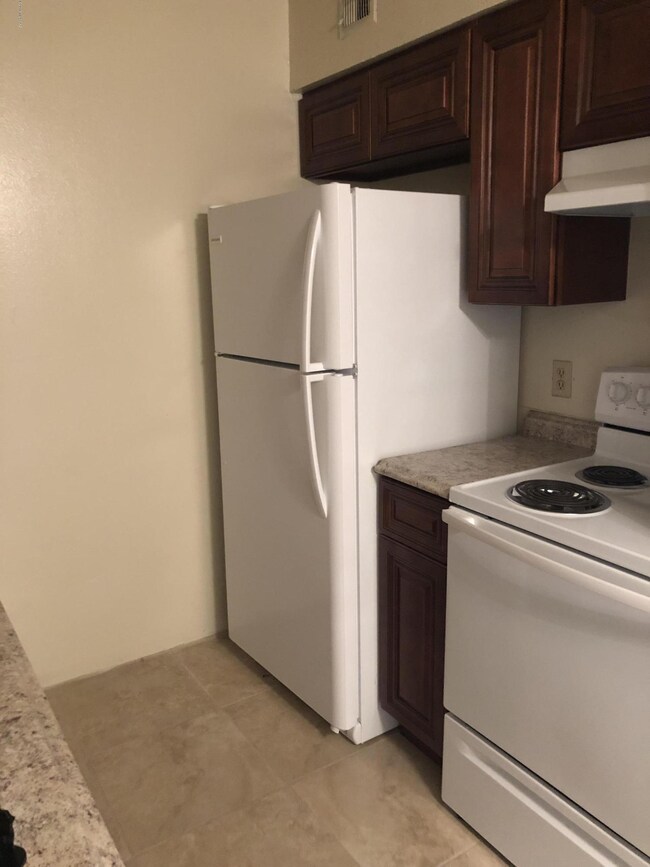 new fridge, stove, cabinets