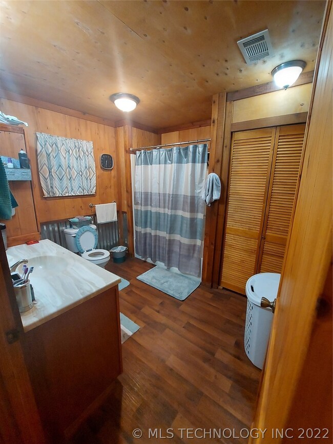 Master Bathroom with tub/shower insert.
