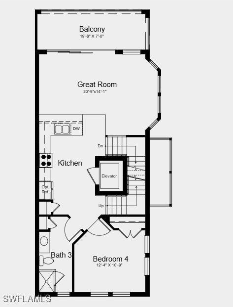 Structural options added include; Gourmet kitchen.