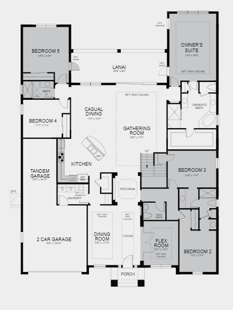 Structural options added at 85255 Berryessa Way include: tray ceilings, 3 car garage, gourmet kitchen, pavers on driveway and entry, bedroom 5, bonus room with bedroom 6, owner's suite extension, outdoor kitchen rough-in, 8' interior doors.
