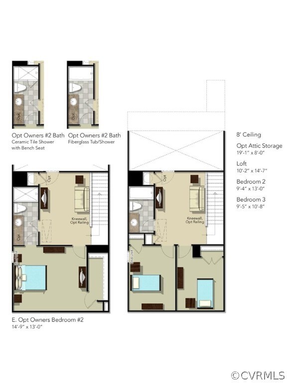 SECOND FLOOR - This home includes the optional sto