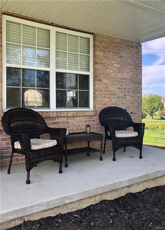 Comfy covered front porch