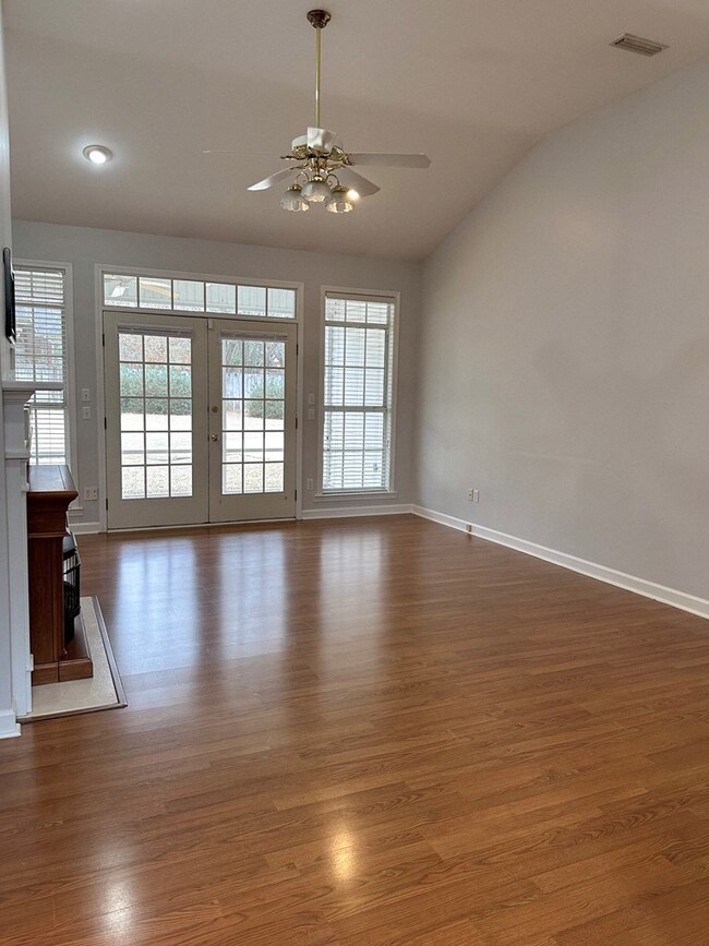 Living Room with Vaulted Ceiling