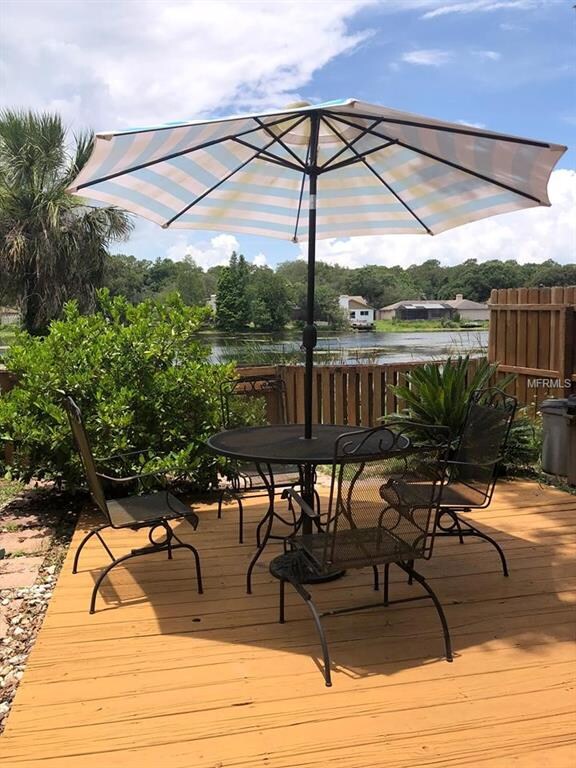Large Wood Deck With Lake View