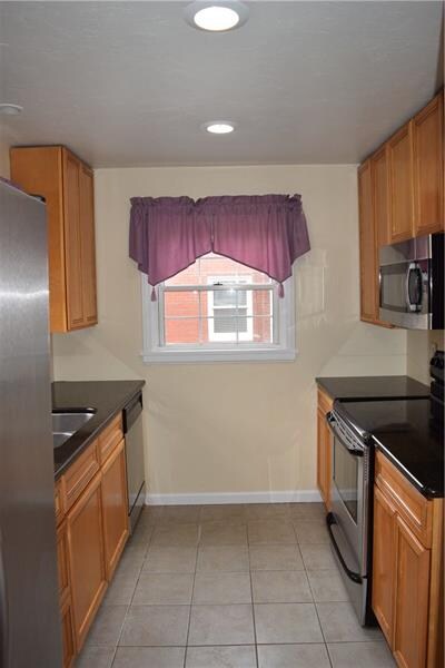 Updated kitchen with granite and SS appliances