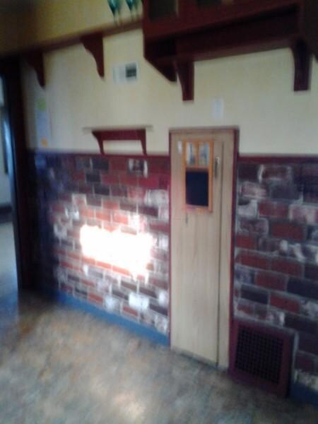 brick wall in kitchen
