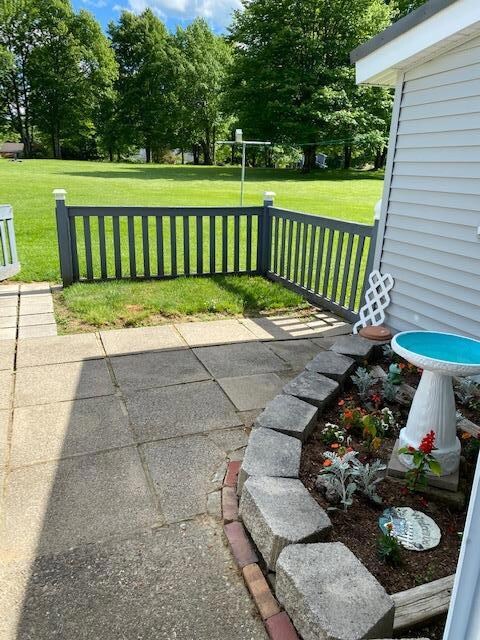 Walkway to back yard from Breezeway