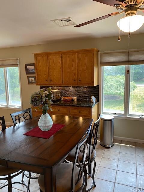 Eat in kitchen and additional cabinets and counter