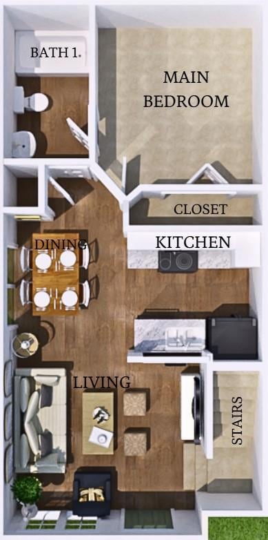 View of room layout