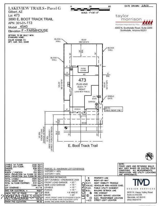 3890 E Boot Track Trail Plot Plan