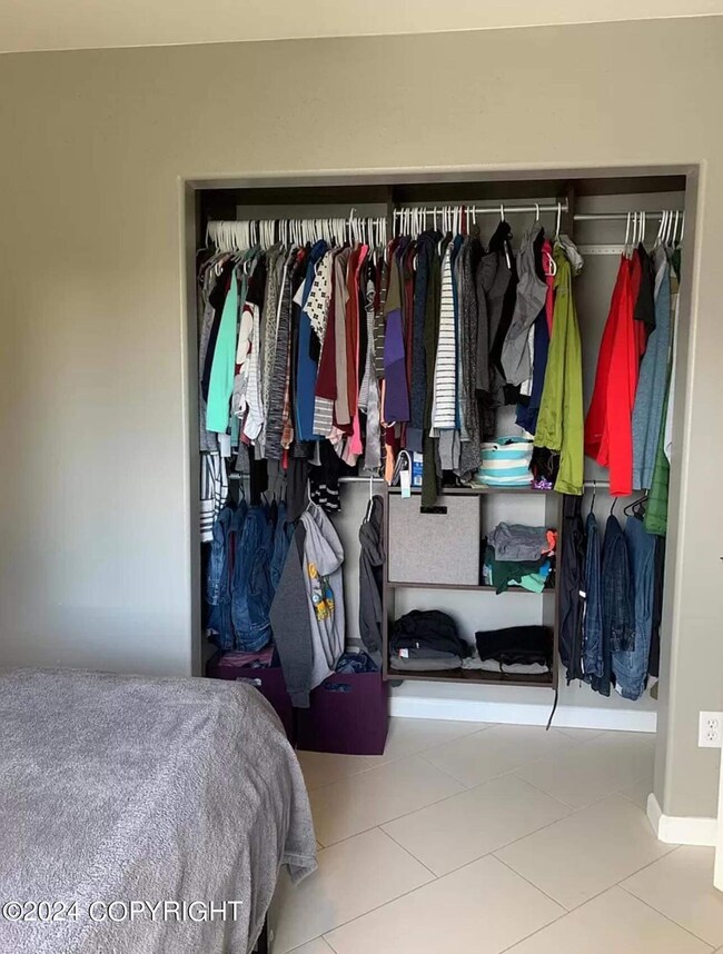 Down bedroom closet