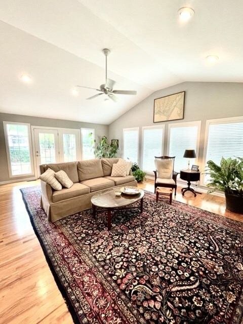 French Doors lead to rear patio and lawn