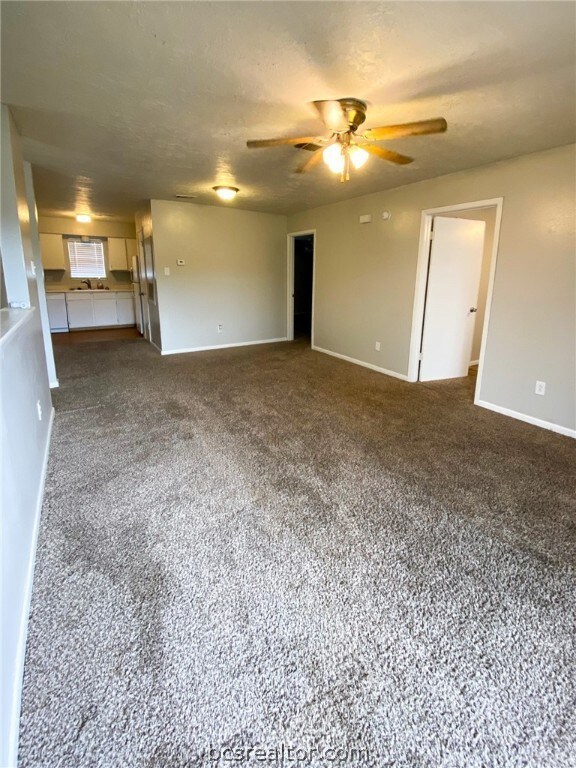 Apt B Living room open concept to kitchen/dining a
