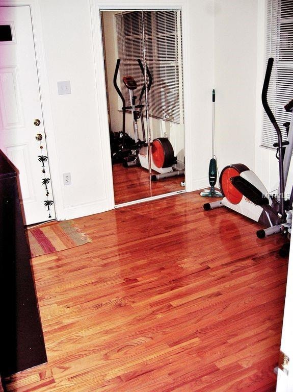 Second Bedroom/Office. Laundry behind mirrored doo