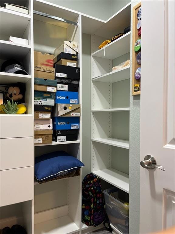 View of storage area