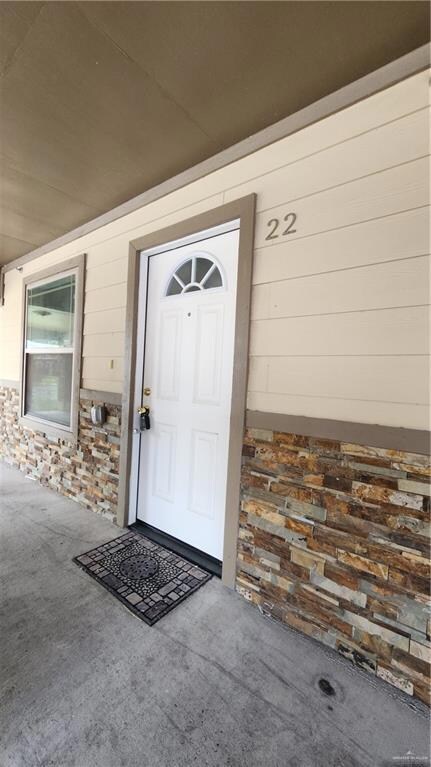 Doorway to property