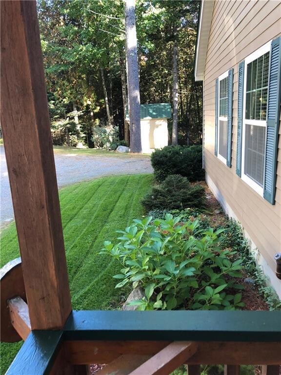 View from the front porch of the...