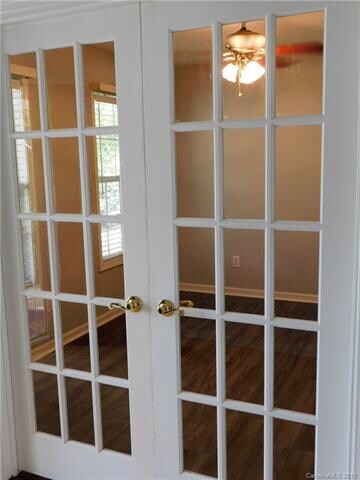 French doors from Foyer open to Office, Sitting Ro