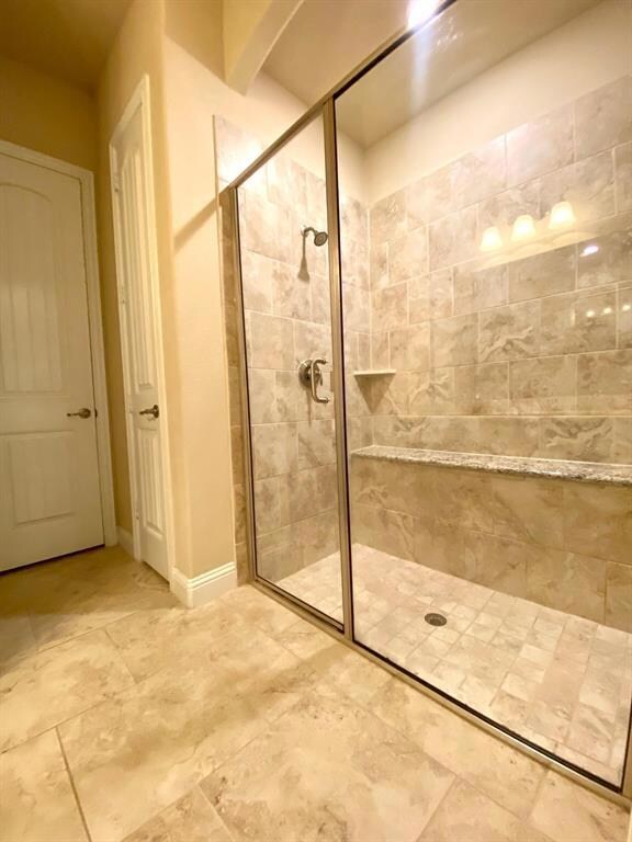 Downstairs bedroom's shower