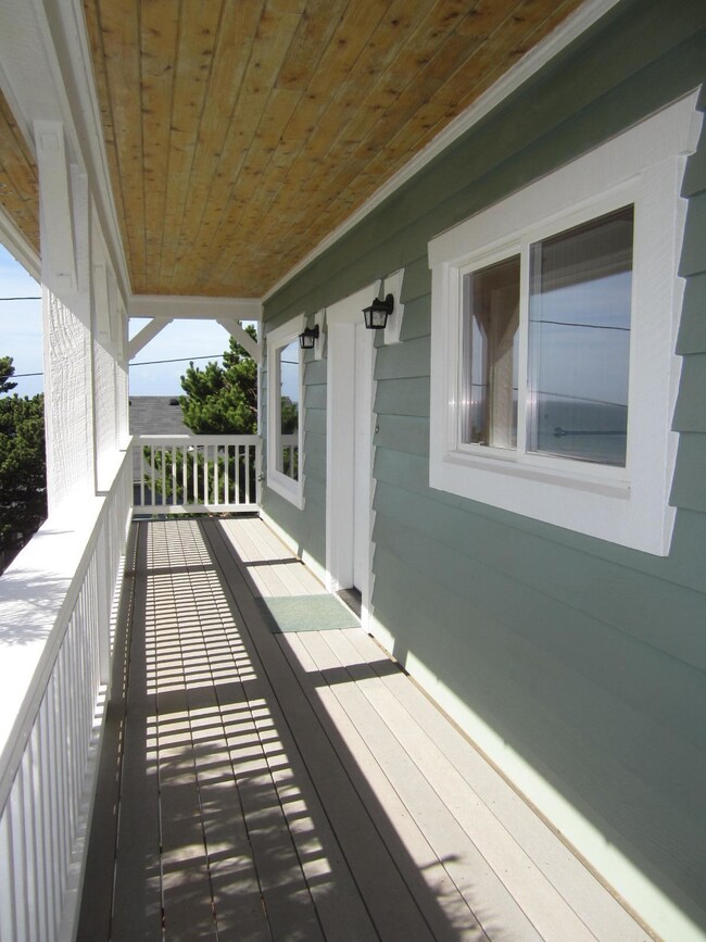Upstairs deck