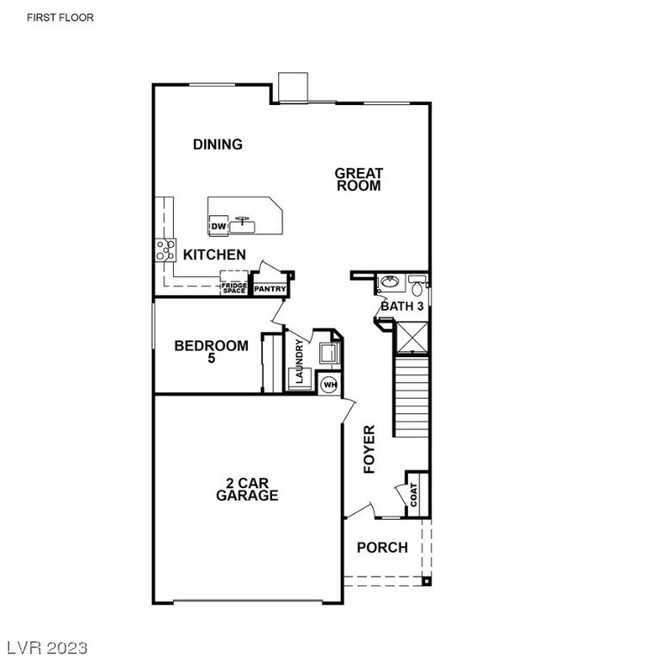 Floor-plan is representational only; actual home f