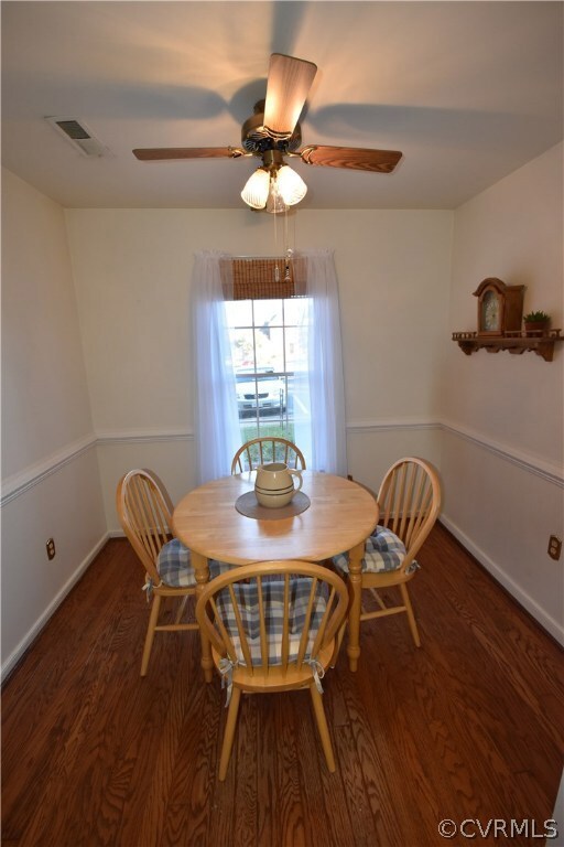 Dining Room with wood floors