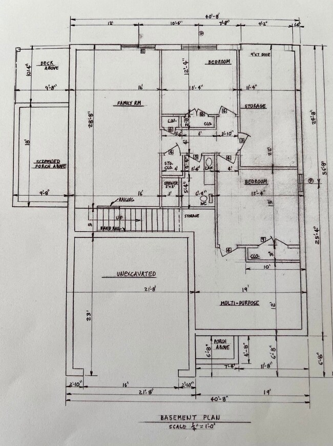 Lower level floor plan