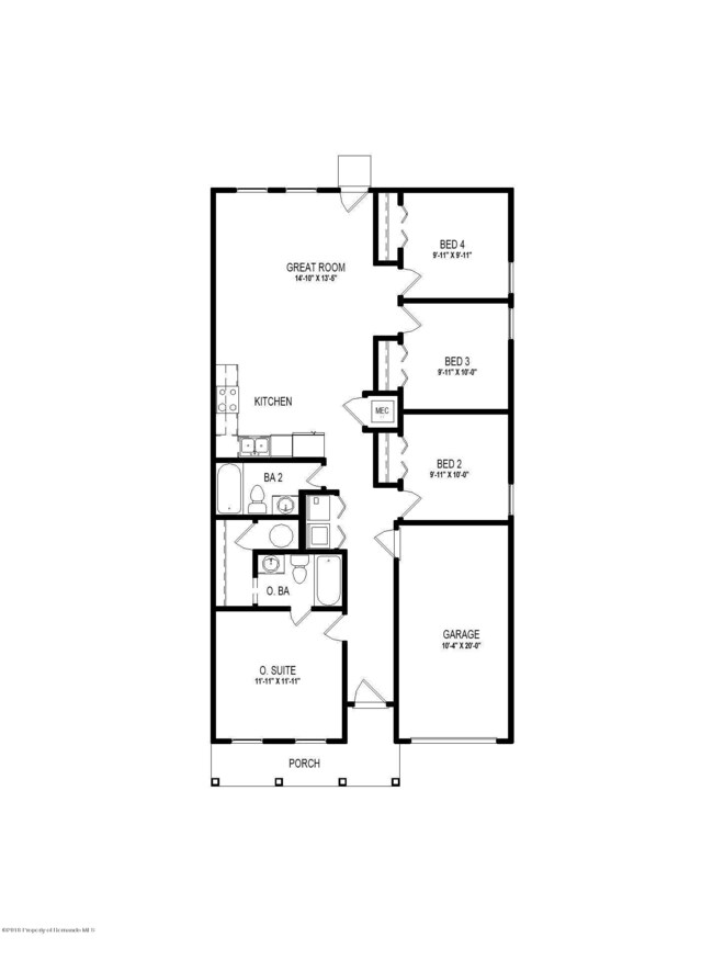 1201 1-Car - Floor Plan - BROCHURE - GRP