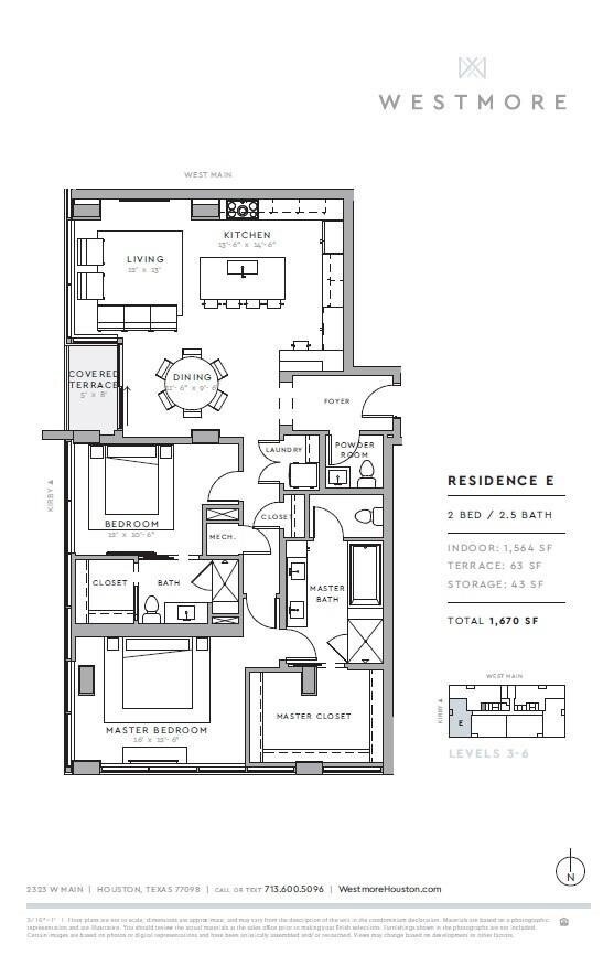 Residence 305 offers 2 bedrooms and 2 full and one