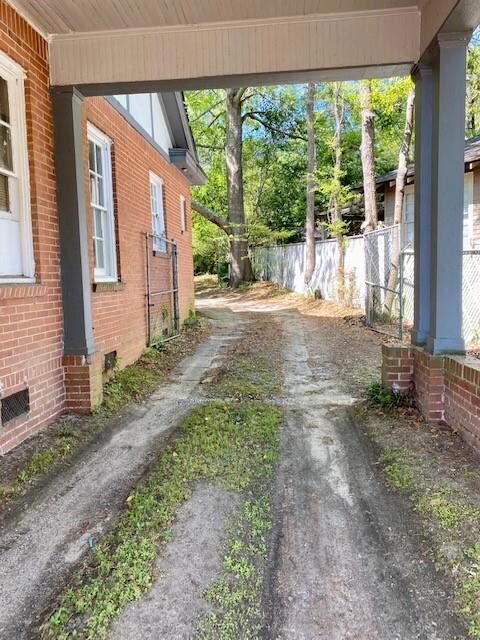 Breezeway leads to Unit B & Detached